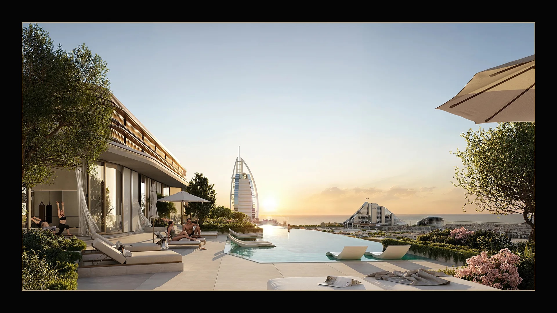 Nourelle pool deck and outdoor living