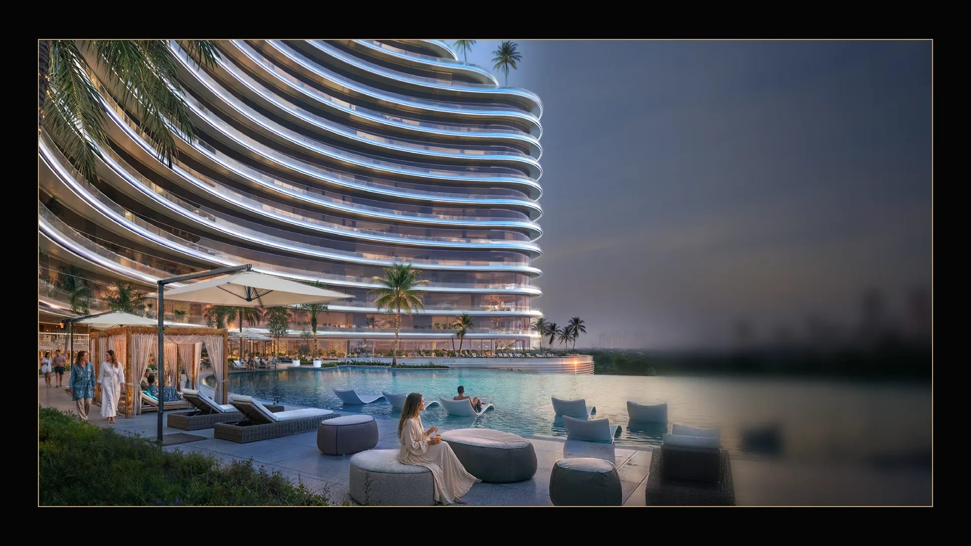 Binghatti Skyflame infinity pool