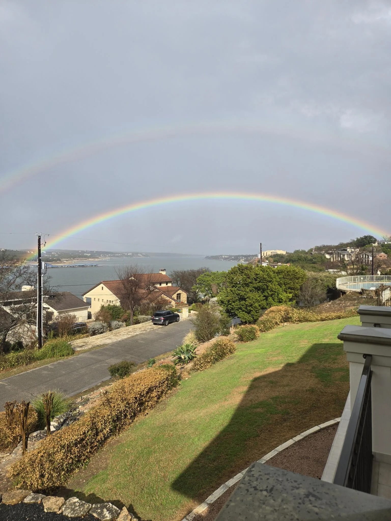 Double Rainbow Over Lake Travis