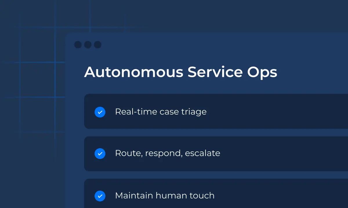Autonomous Service Ops   