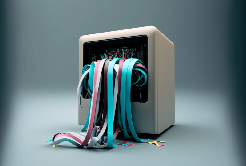 a computer with linting errors