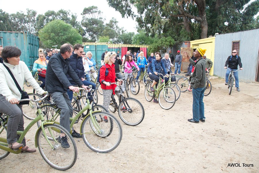 Township bicycle tour through Cape Town communities