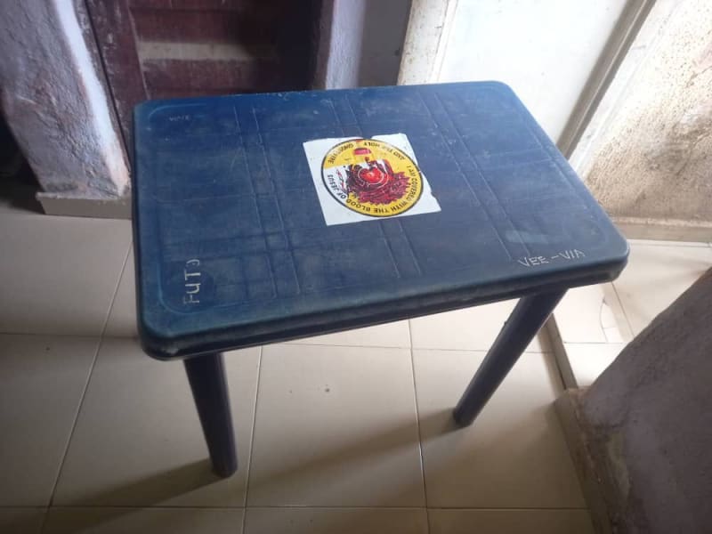Plastic table and chair