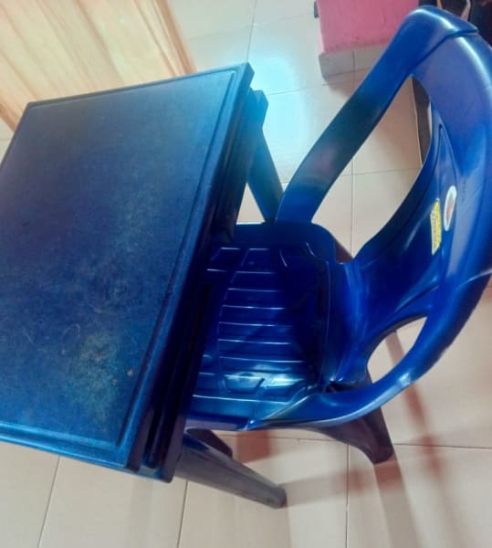 PLASTIC TABLE AND CHAIR