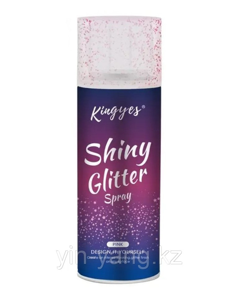 Спрей для волос и тела с блестками «Shiny Glitter Spray» (розовый), 120 мл