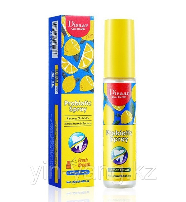 Освежающий спрей пробиотик для полости рта (Лимон) "Probiotic Spray", 20 мл