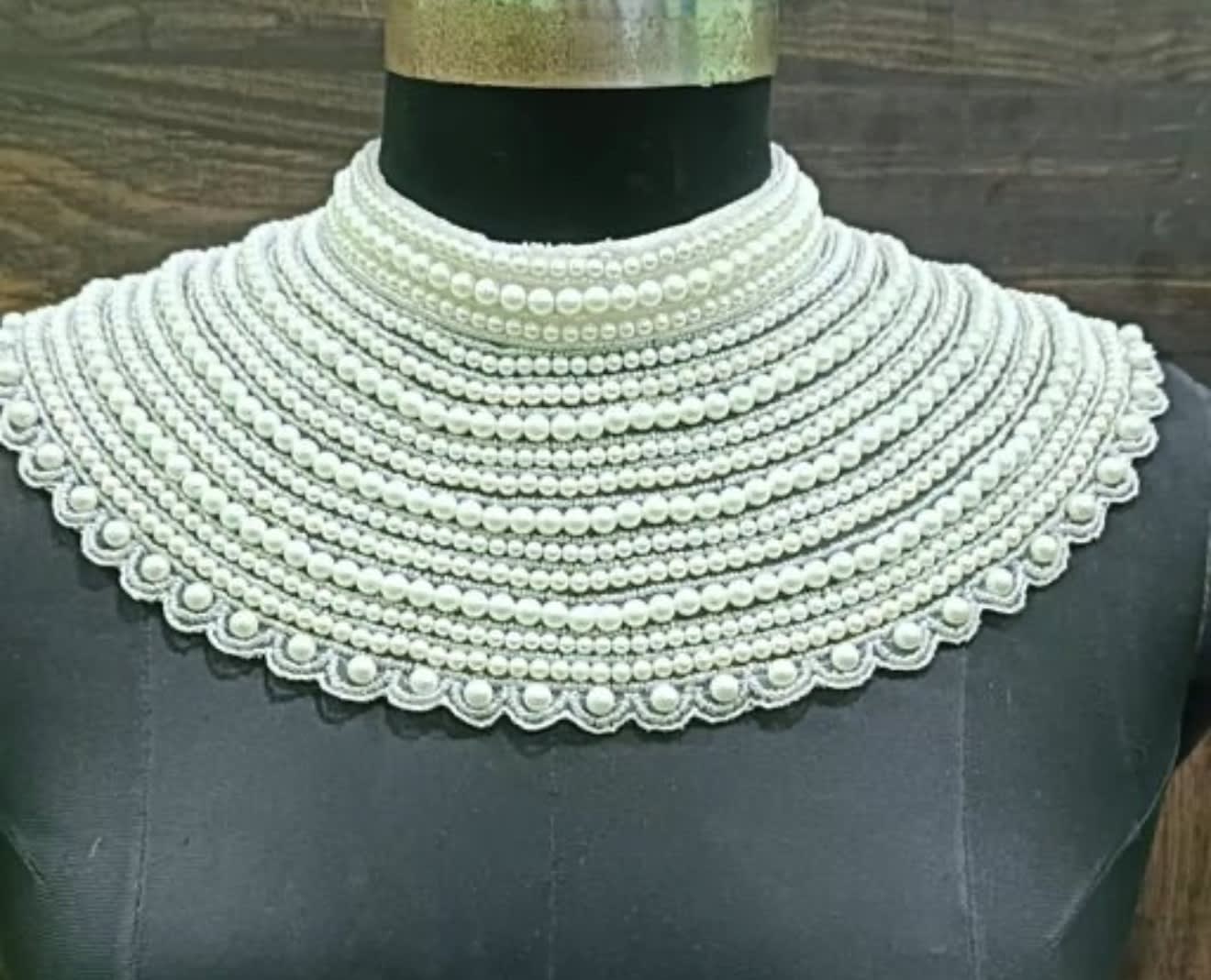 White Pearl ’2-Way Statement Neckpiece