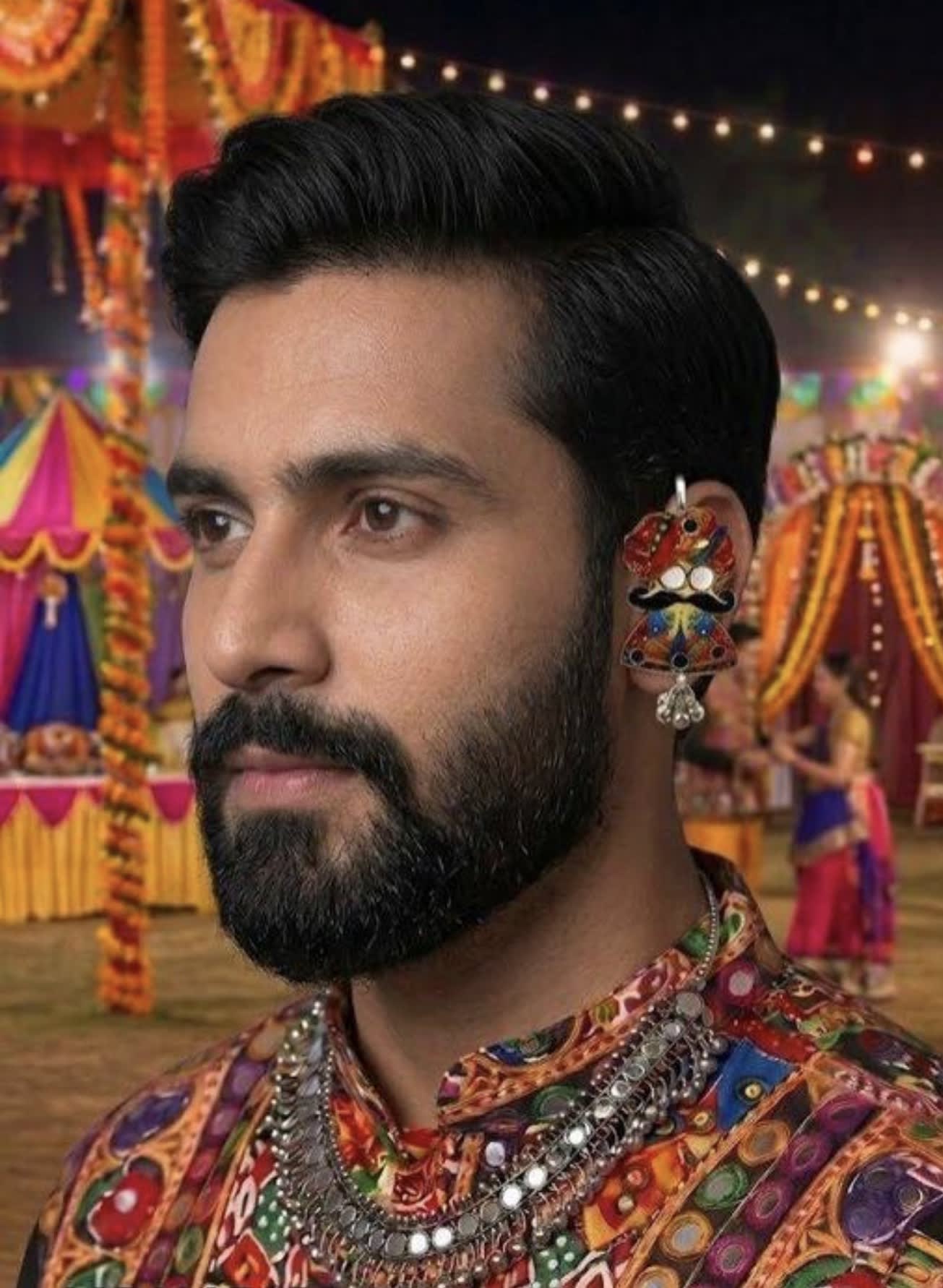Navratri  Handmade Unisex Earings Tops — 3