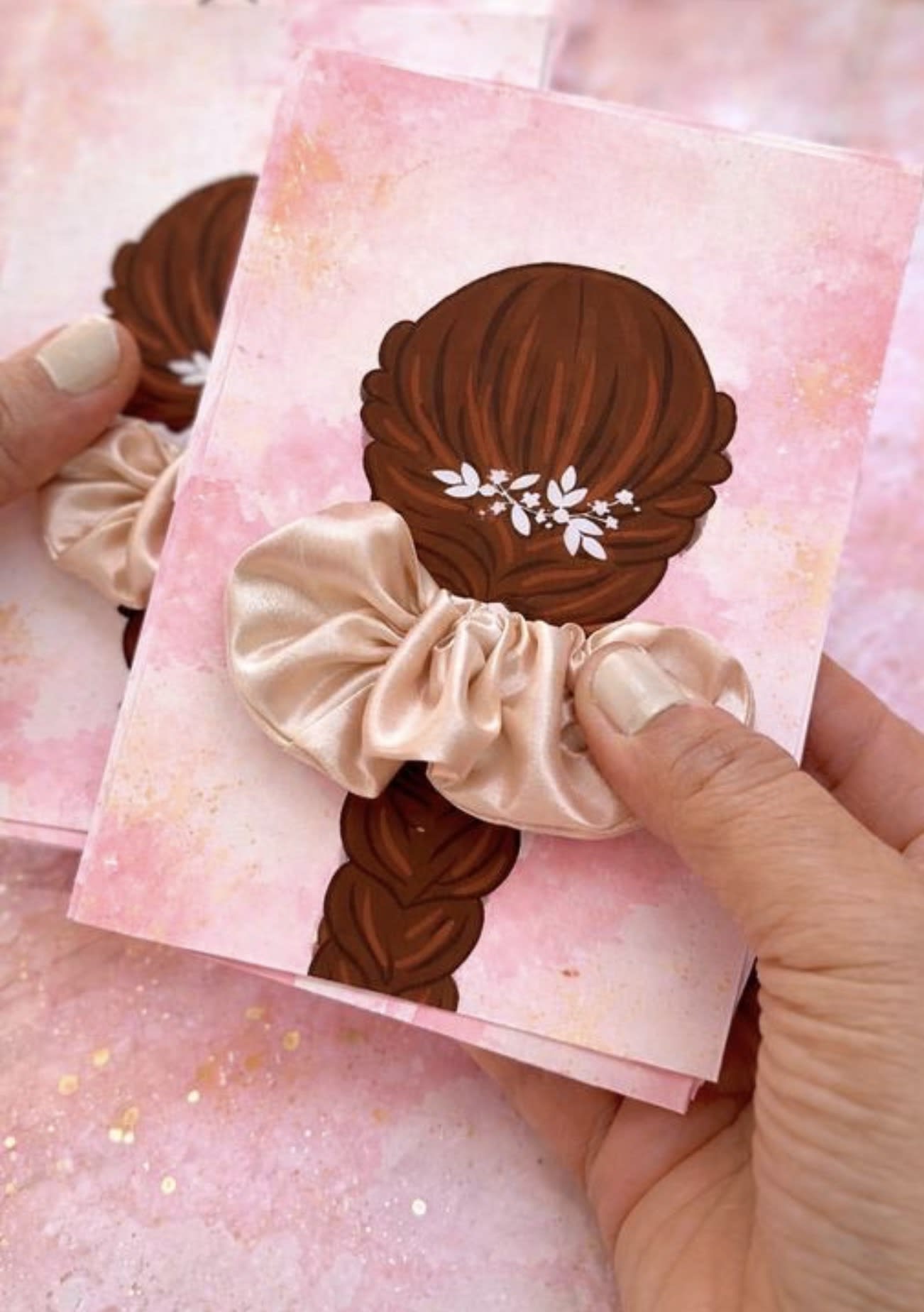 Premium Silk Scrunchies Combo pack of -2