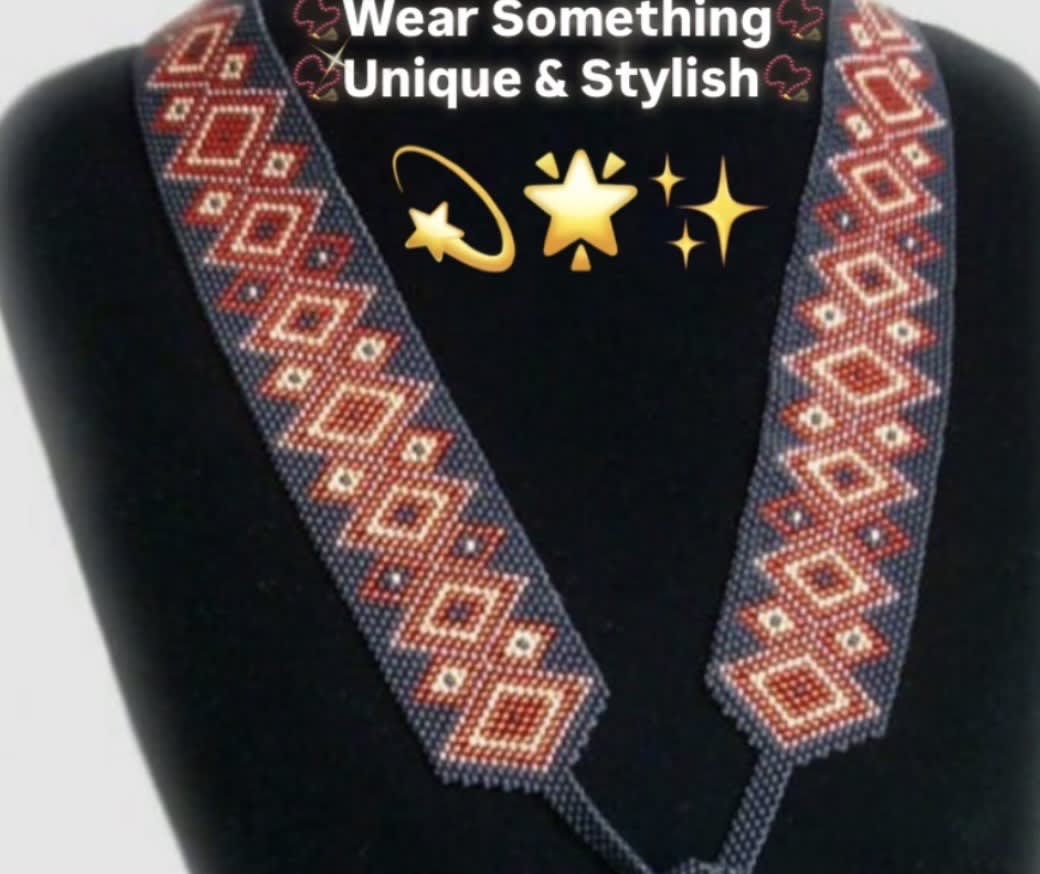 Stylish Beaded Tie  Knot Necklace — 2