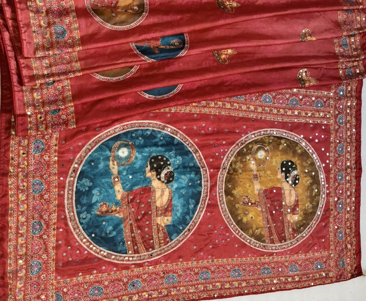 Exclusive Designer Karwachauth Festive Saree hover