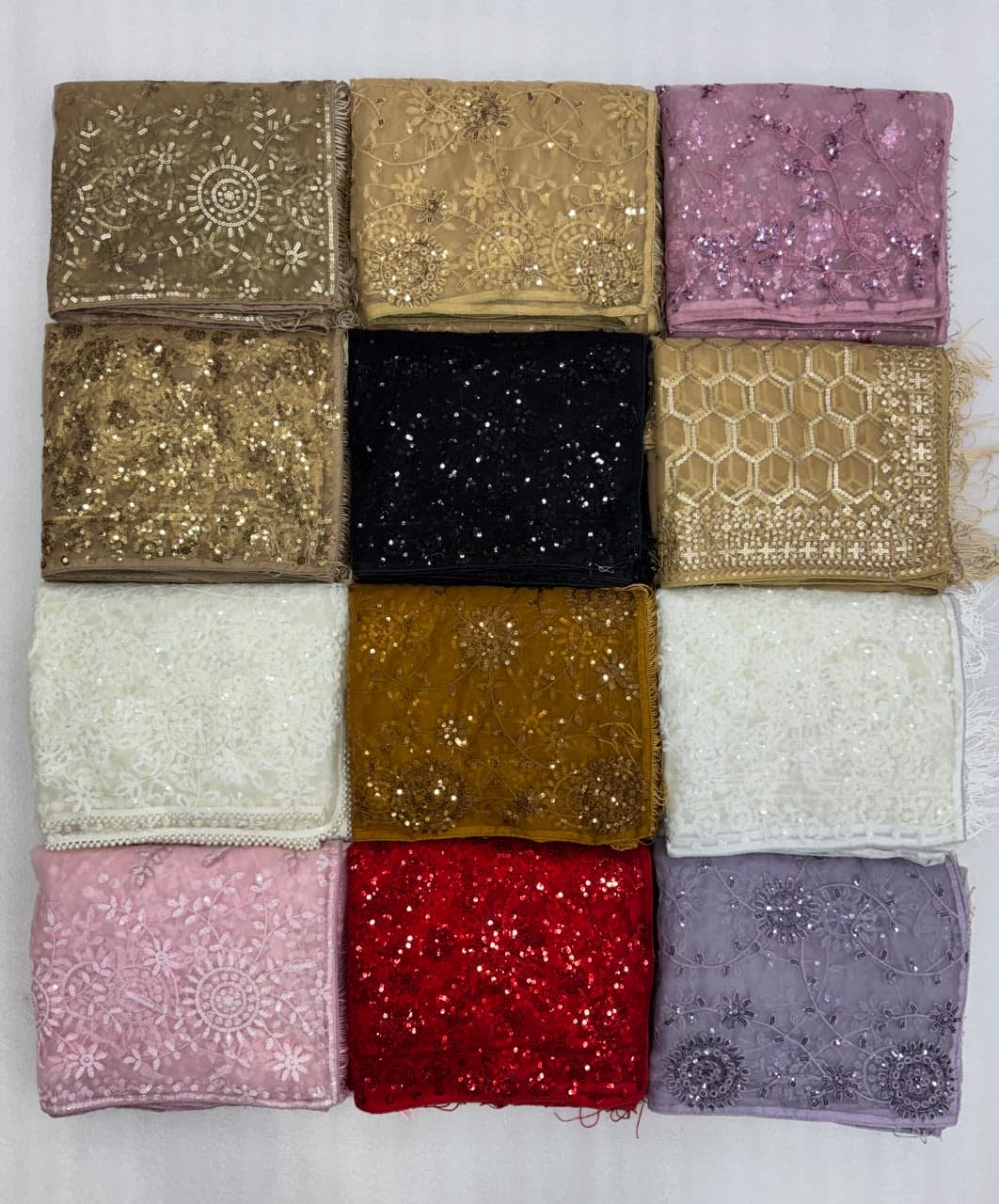 Designer Embroidered Net Saree — 13