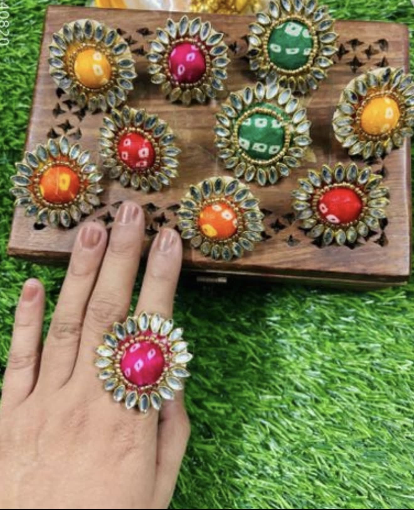 Amazing Festive Handmade Adjustable Ring — 1