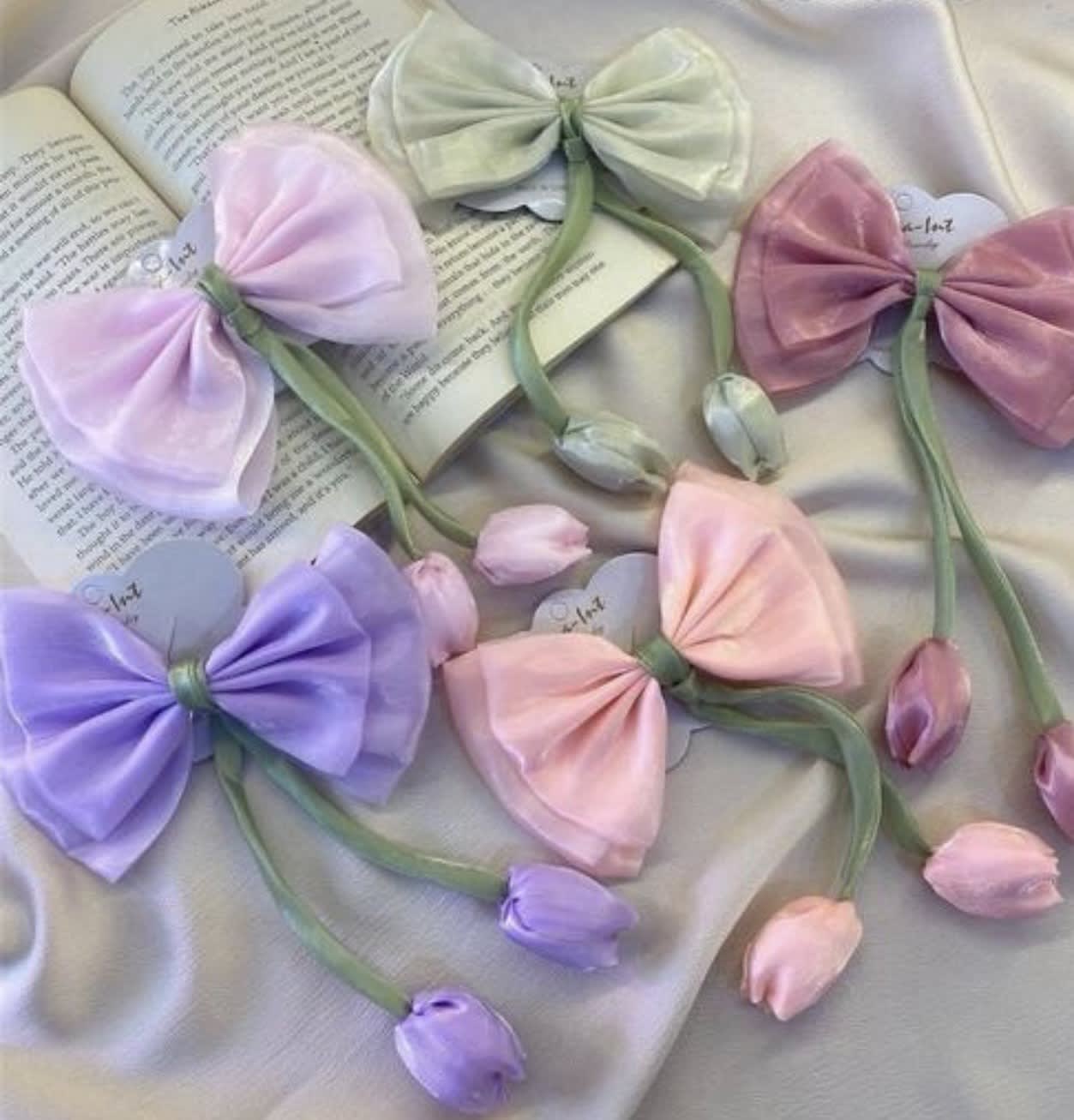 Trendy floral Hair Bow Cliips — 2
