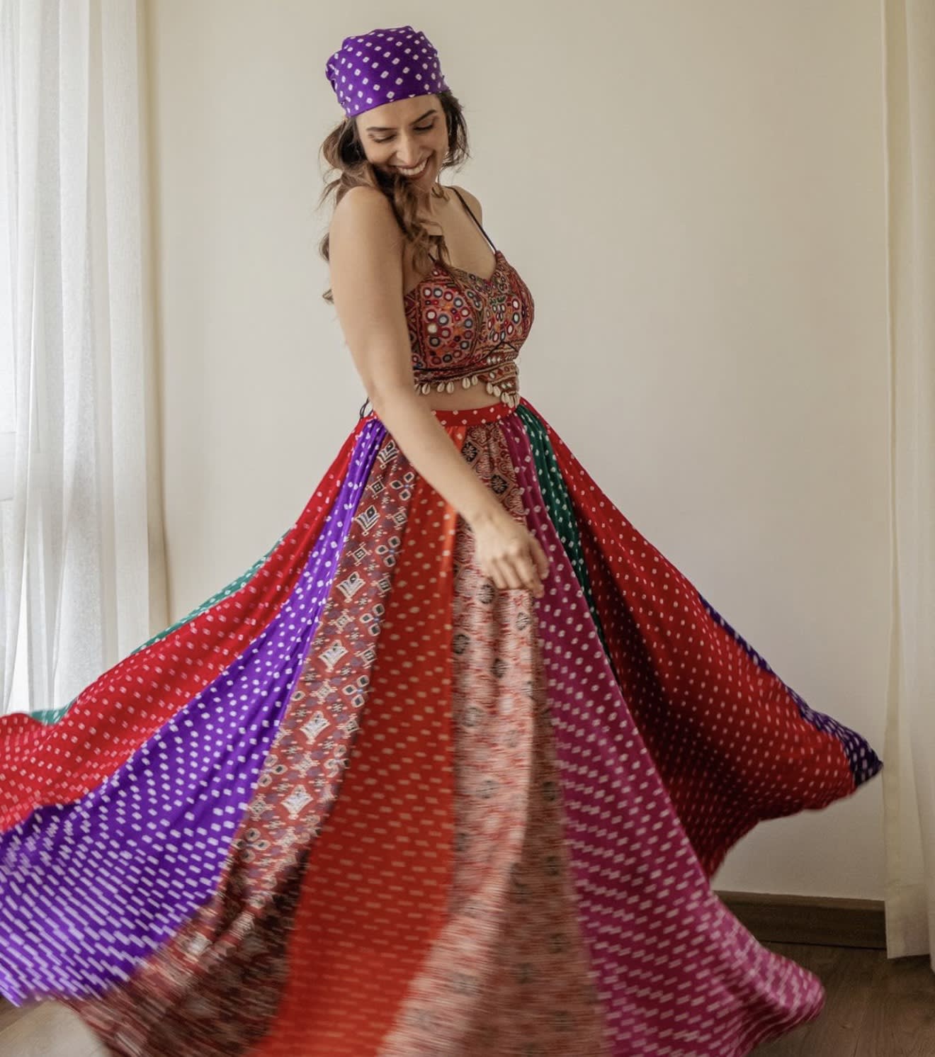 Colourful Navratri Lehnga Choli hover