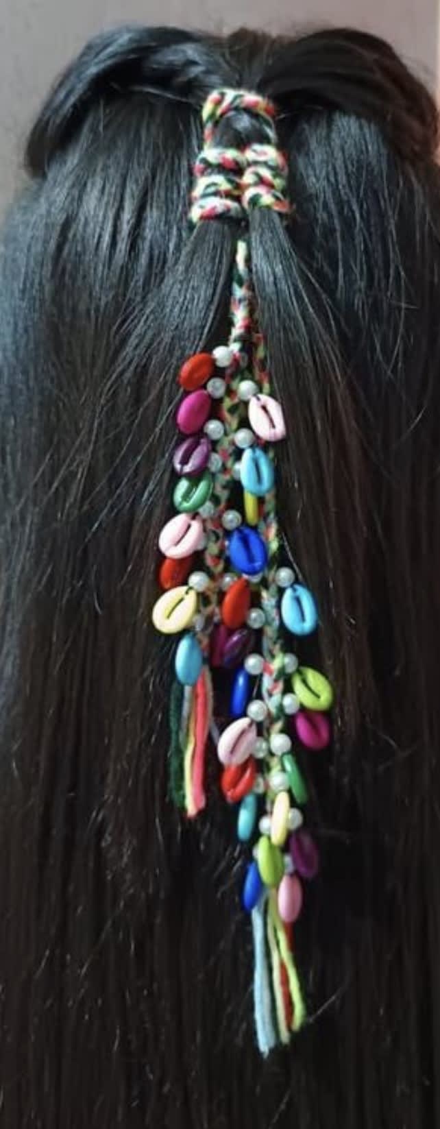 Stylish trendy boho hair braids hover