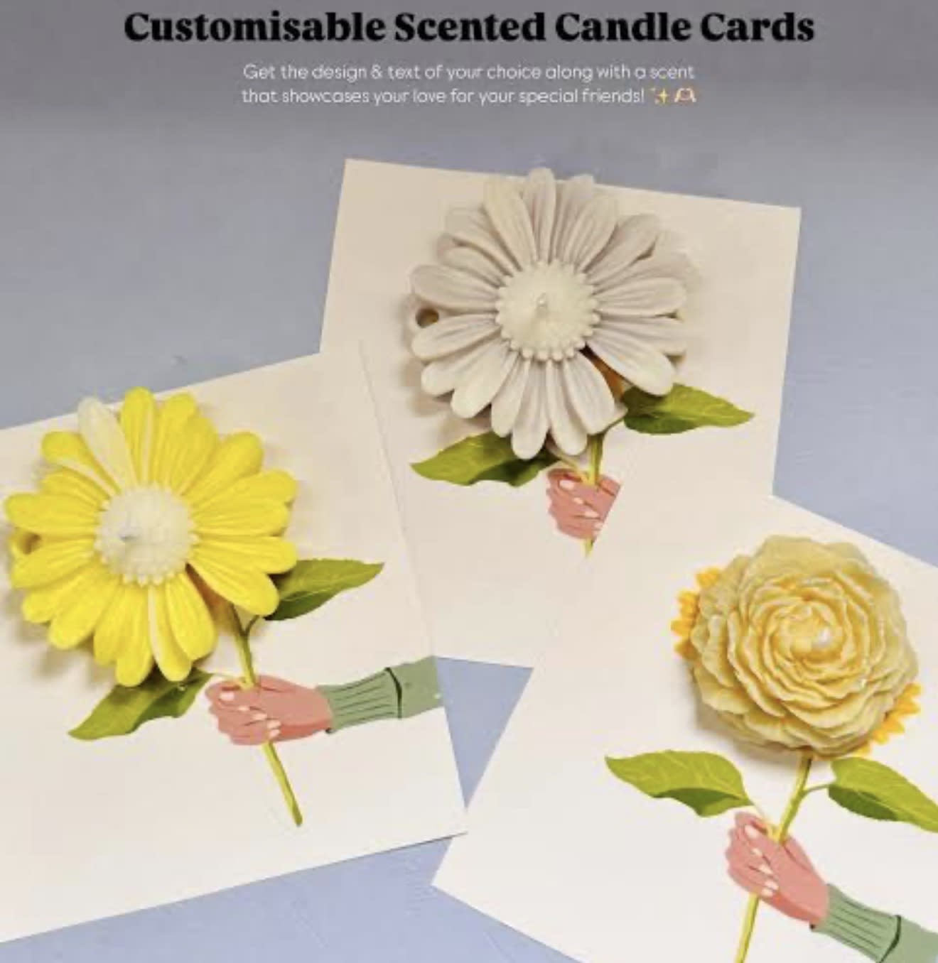 Colourful daisy flower candles — 2