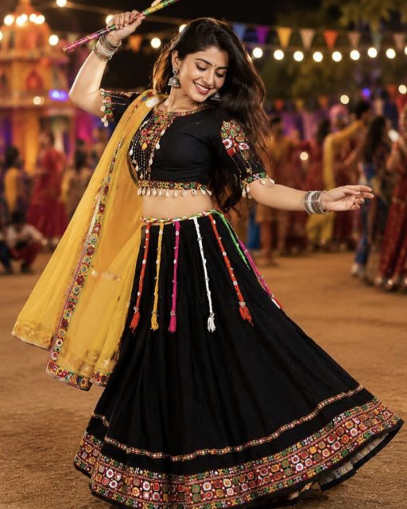 Trendy Colourful Boho Tessesl Navratri Belt
