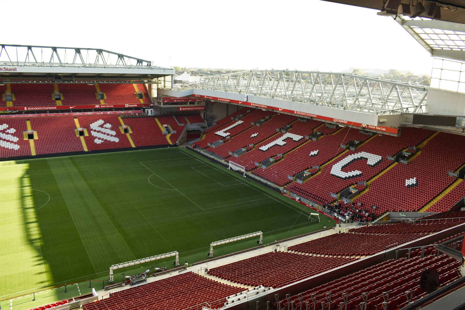 Anfield Stadium with field and seating