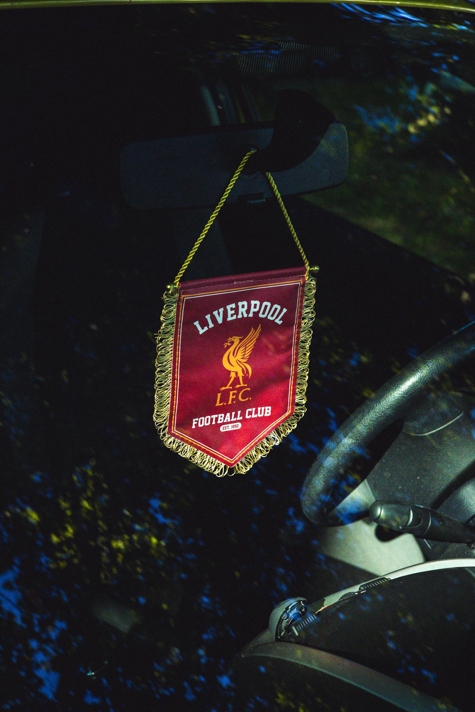 Liverpool FC pennant showing passion for the club