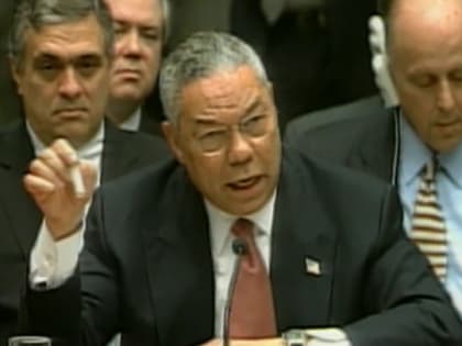 20 лет прошло с момента, как Колин Пауэлл тряс пробиркой в ООН