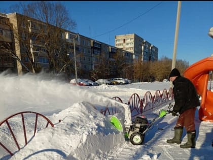 Уборка снега в Воскресенске