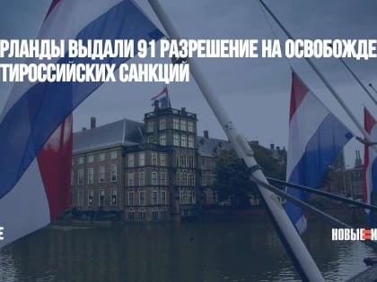 Нидерланды выдали 91 разрешение на освобождение от антироссийских санкций