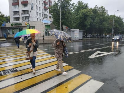 В Московской области в среду ожидается кратковременный дождь