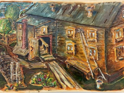 В Шаховском музее представлена персональная выставка мастера Сергея Микрюкова под названием "Деревянная радуга"