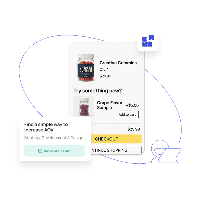 Illustrations of Shopify development and design - Slide 2