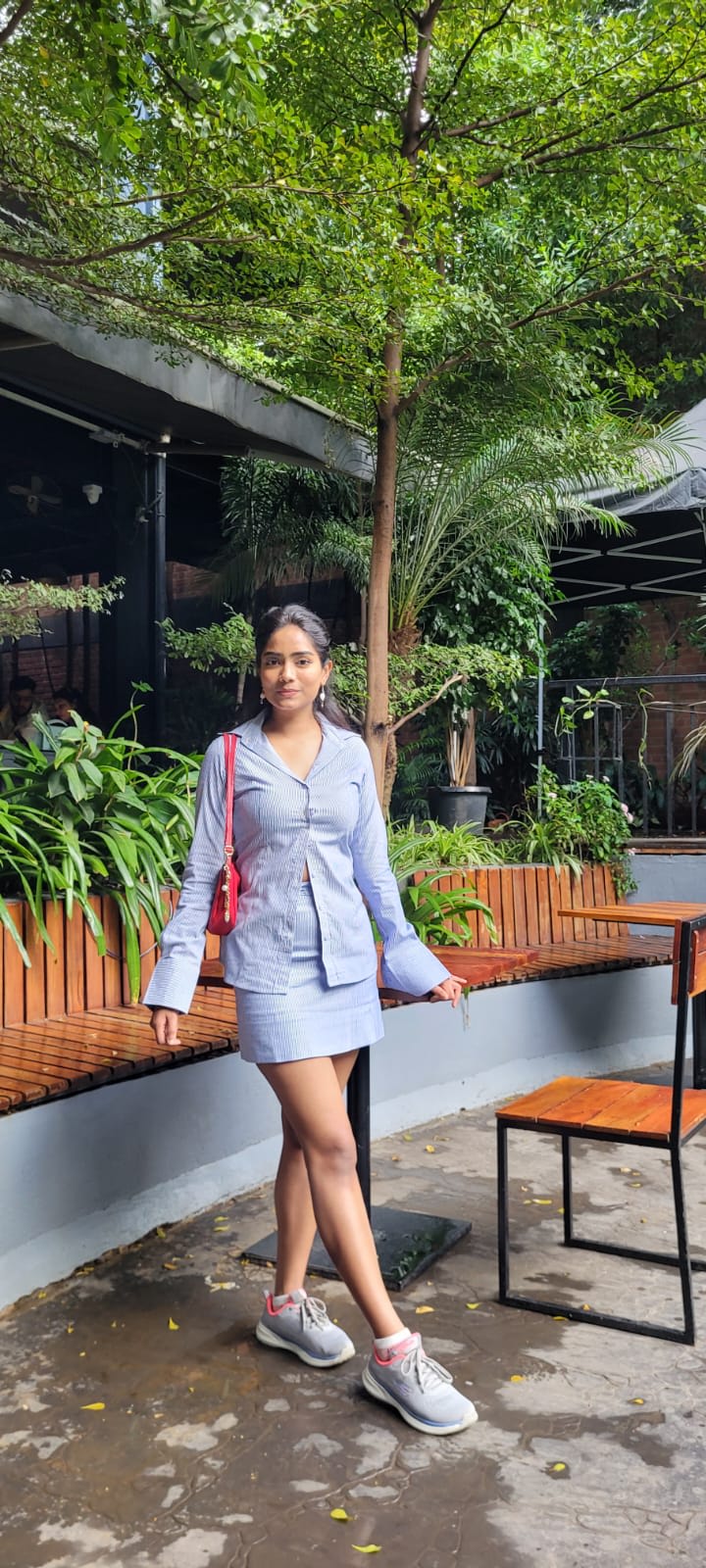 Blue Whisper Stripe Co-ord Set thumbnail 4