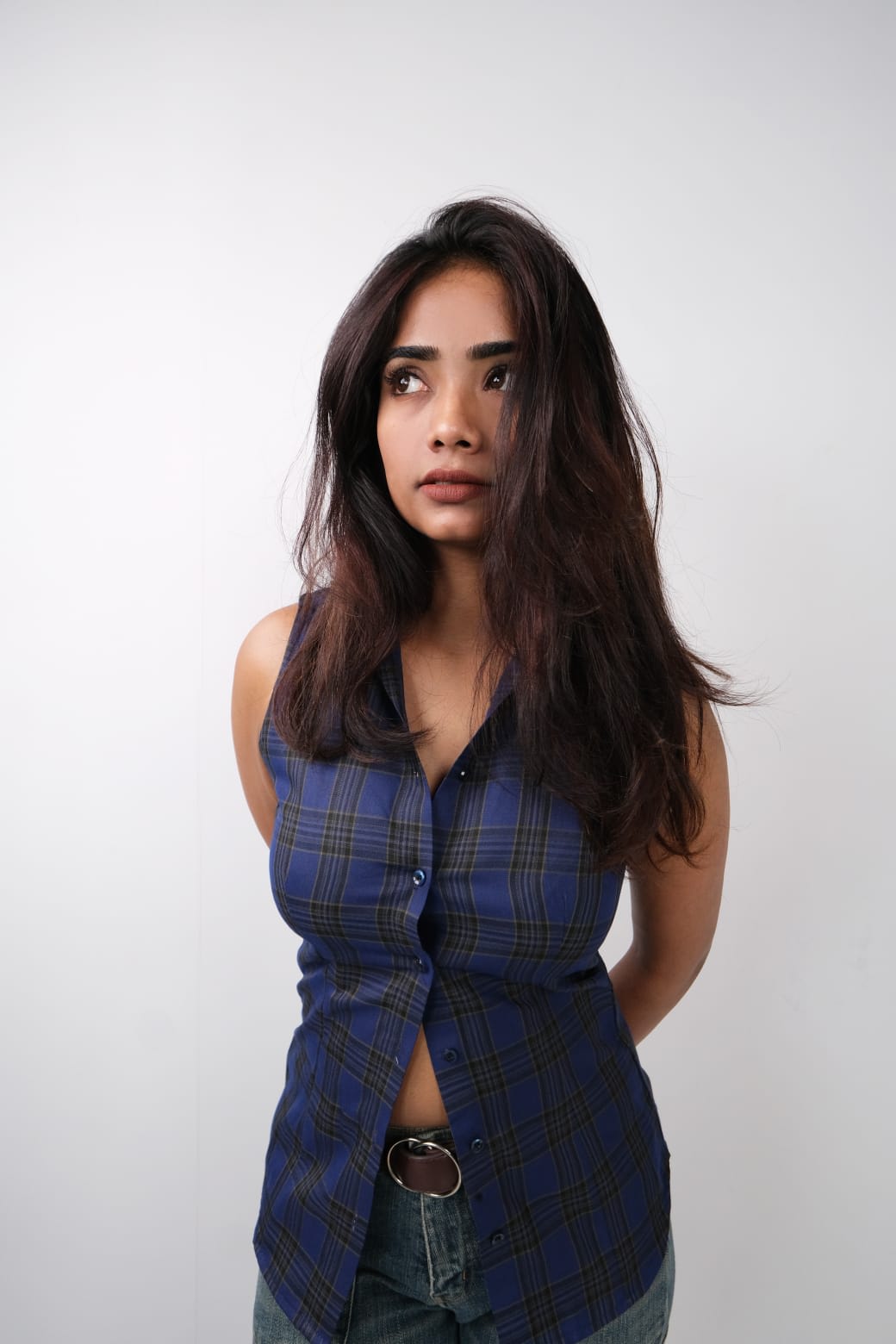 Midnight-to-Morning Check Sleeveless Shirt thumbnail 1