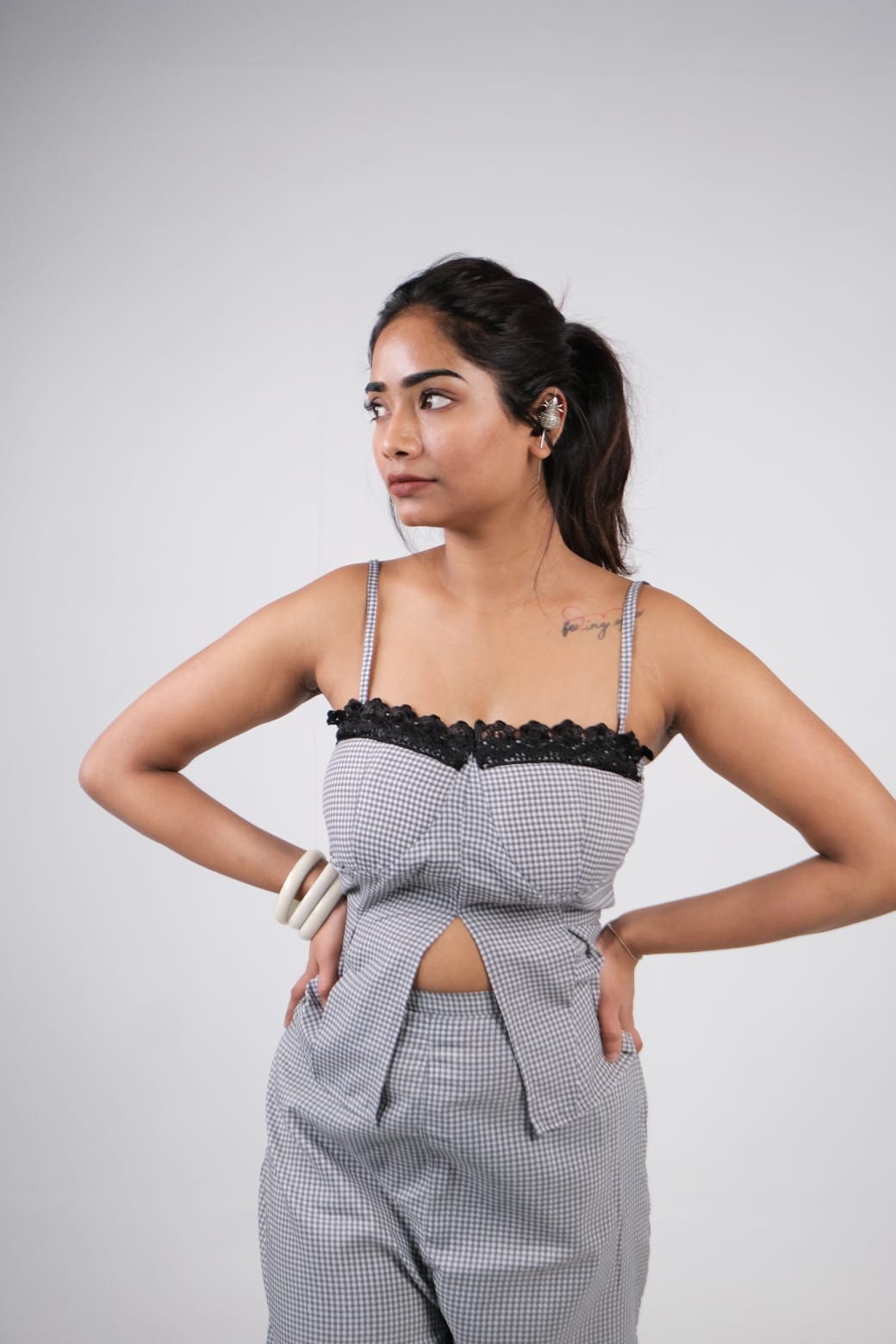 Monochrome Muse Check Co-ord Set thumbnail 2