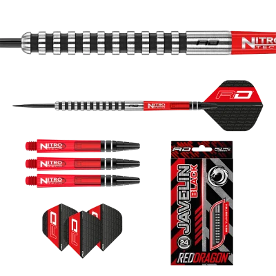 Red Dragon Javelin Black Darts – Profi Steel Dart Pfeile