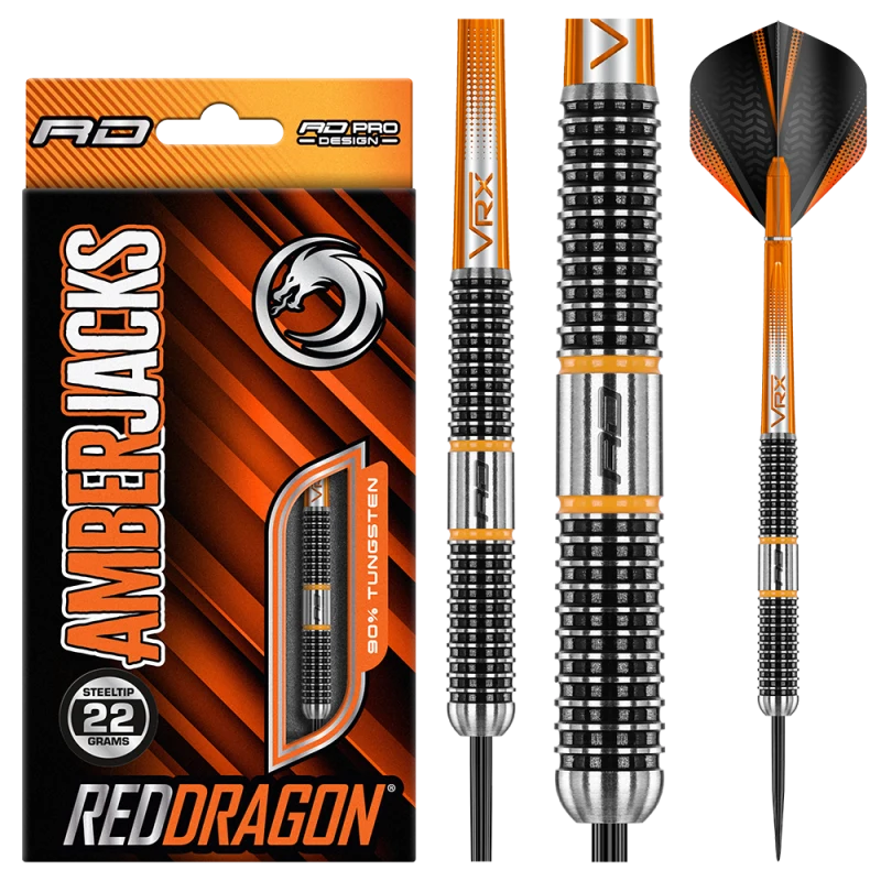 Red Dragon Amberjack 18 Darts – Profi Steel Dart Pfeile - Bild 1