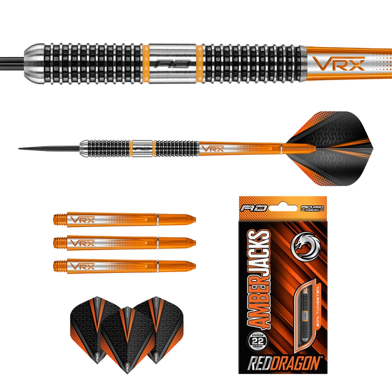 Red Dragon Amberjack 18 Darts – Profi Steel Dart Pfeile - Bild 5