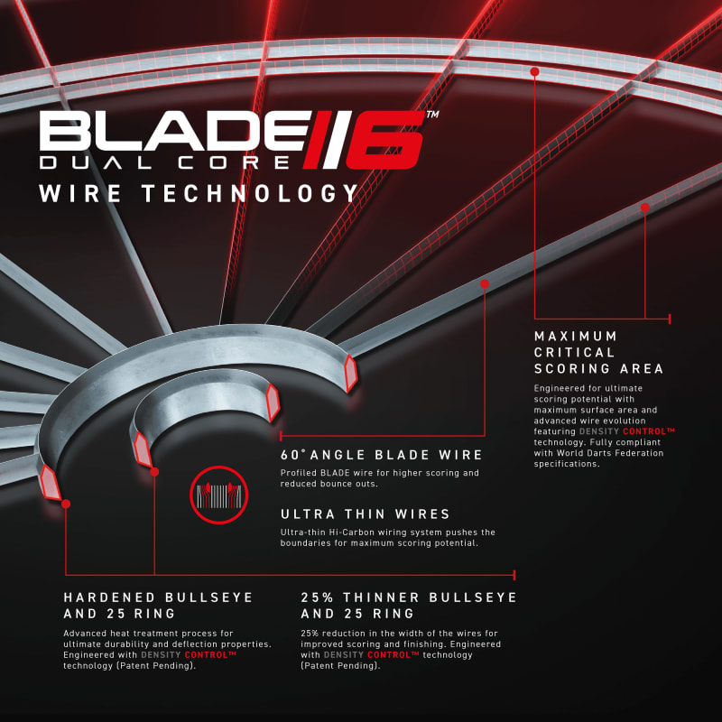 Winmau Blade 6 Dual Core – Profi Dartscheibe - Bild 7