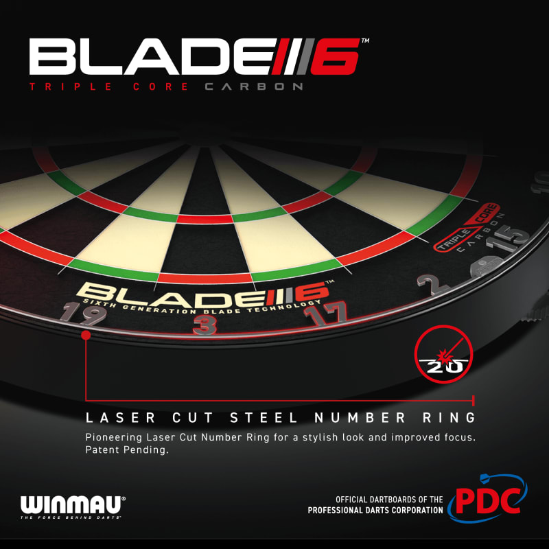 Winmau Blade 6 Triple Core PDC - Profi Dartscheibe - Bild 5