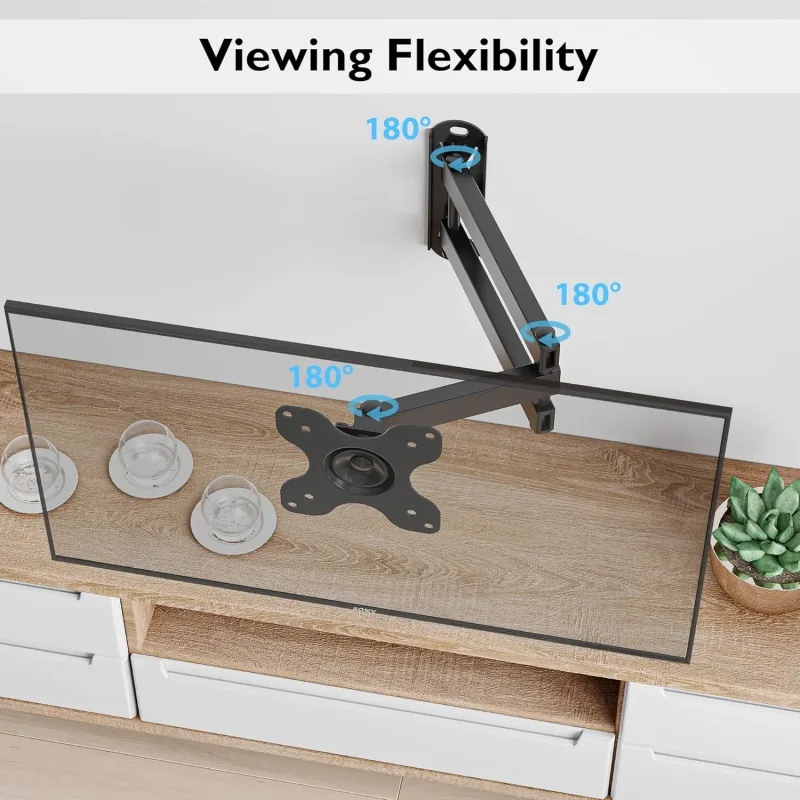 Schwenkbare Monitor Wandhalterung mit Gelenkarm – Articulating Arm HDL-118 - Bild 4