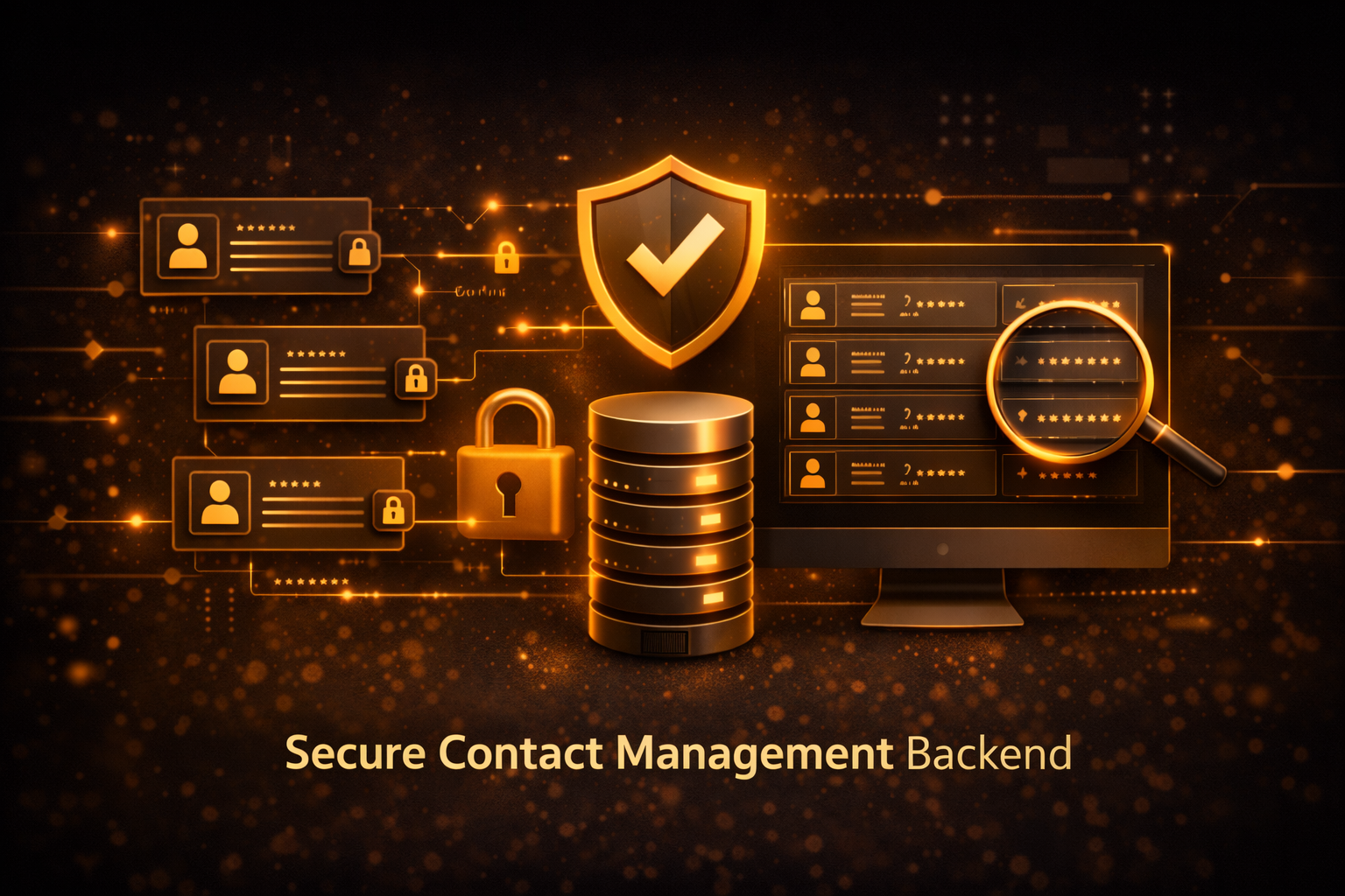 Contact management backend system with MySQL database by Abdullah Shahid