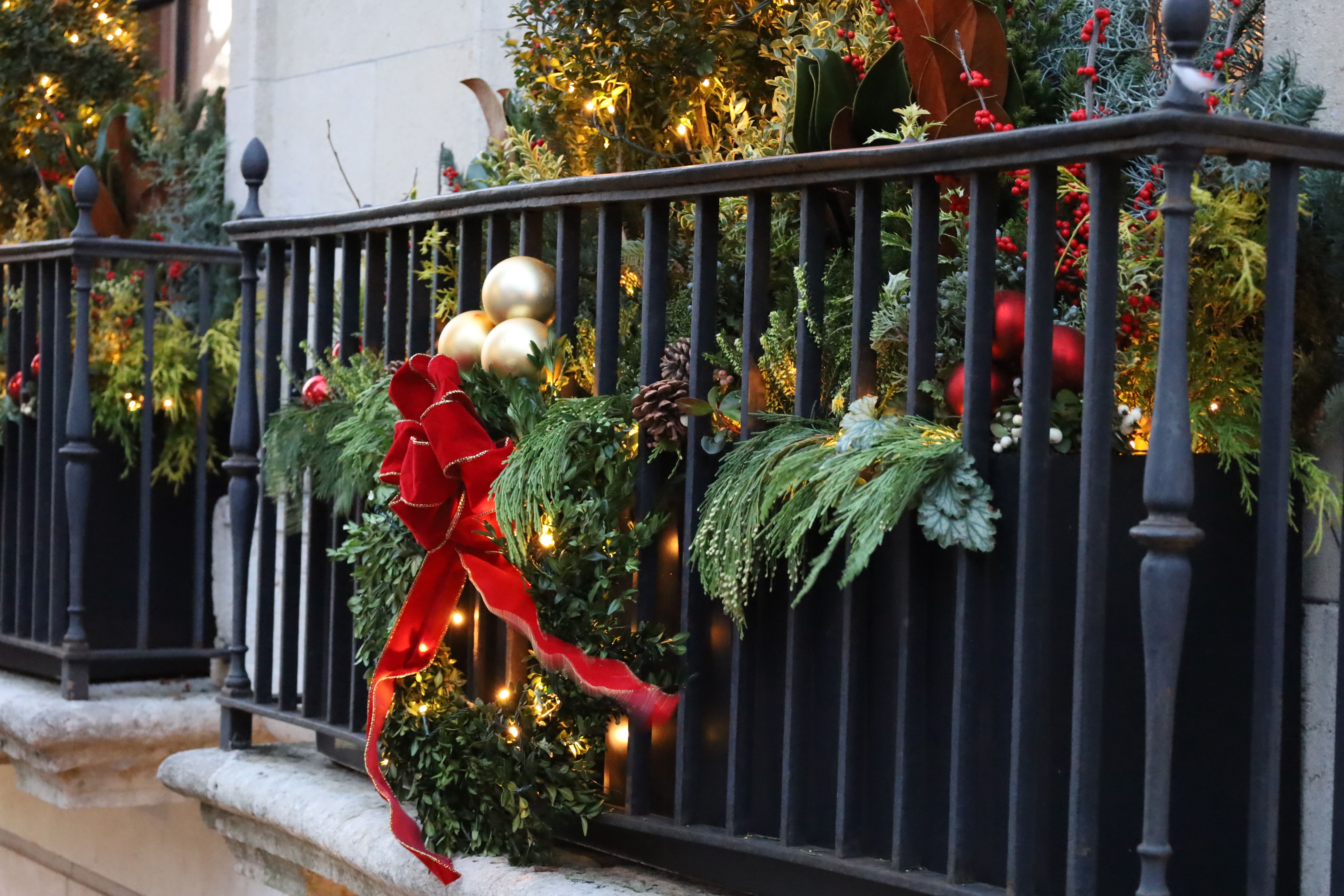 NYC Balcony Holiday Display