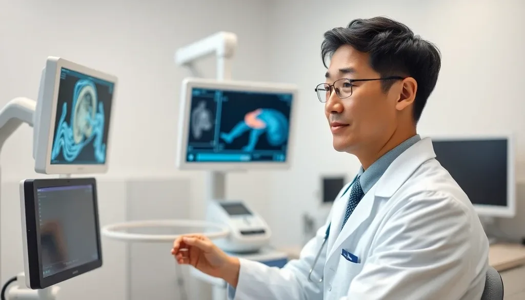 간암 검진과 혈액 검사 이미지