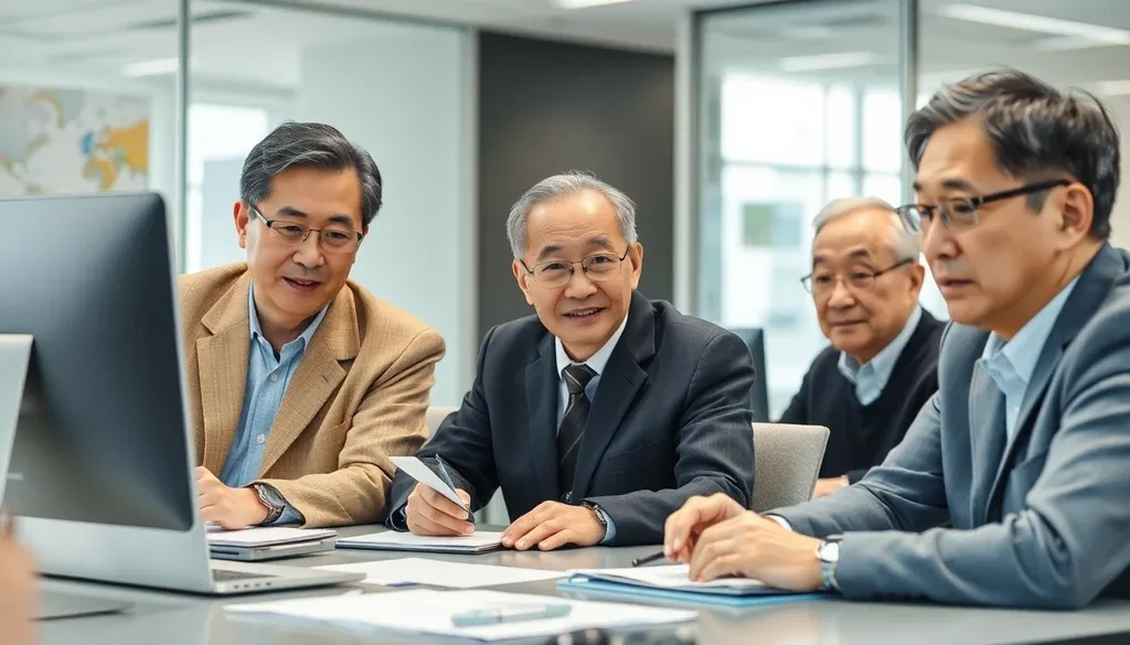 노인일자리사업의 주요 유형과 활동 내용 이미지