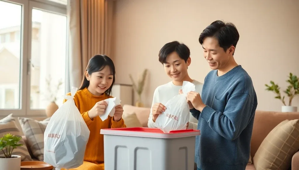 출산가정에게 제공되는 종량제봉투 지원 내용 이미지