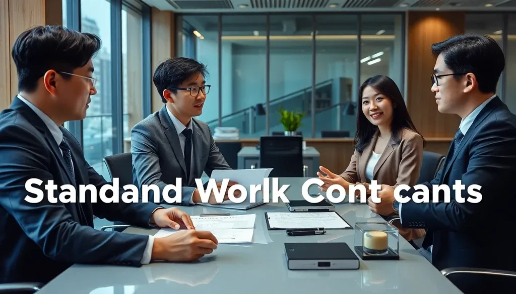 표준근로계약서 작성 시 필수 항목과 주의사항 이미지