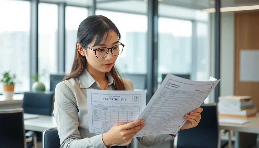 국세납세증명서 발급 방법과 절차 이미지