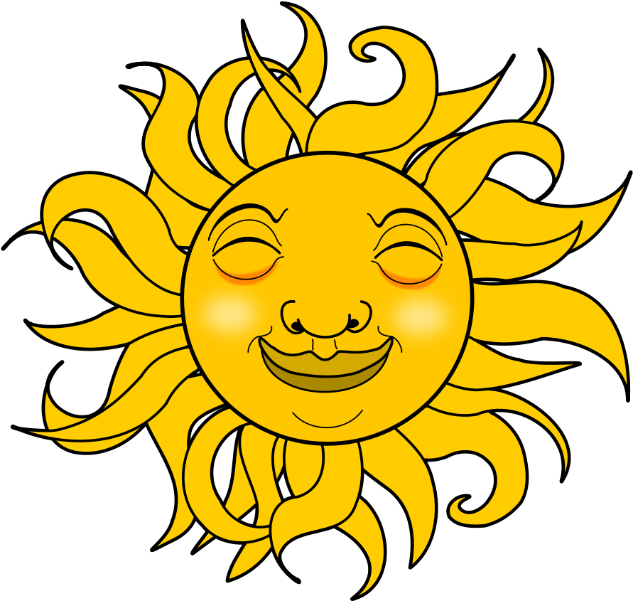 Sun And Moon Clip Art - Smiling Sun Gif Png - Free Transparent PNG Clipart Images Download. - Transparent PNG Free Download
