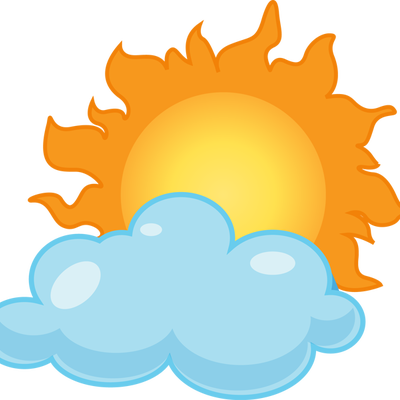 Cloudy Weather Clipart - Happy Sun - Free Transparent PNG Clipart Images Download. - Transparent PNG Free Download