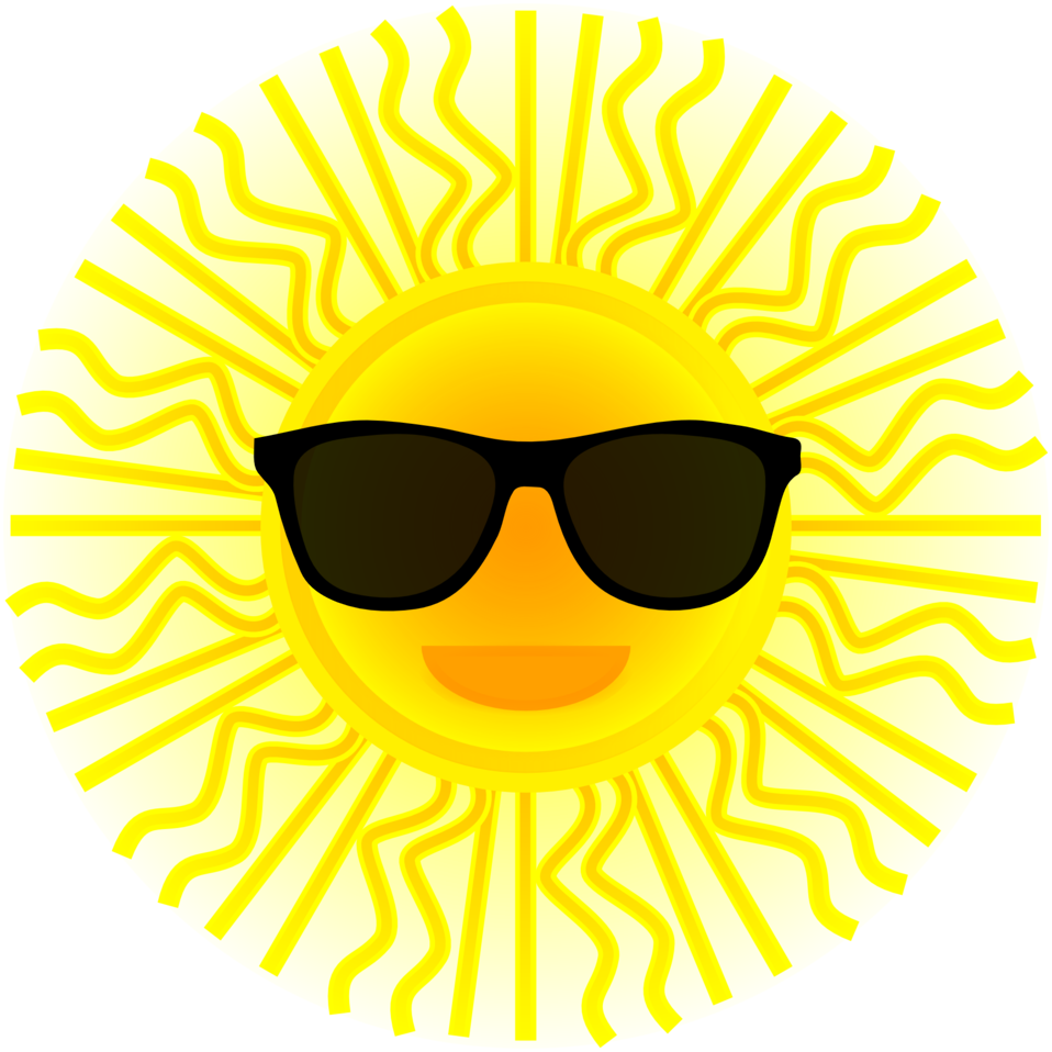 Sunshine Clipart Sunglass Clipart - Sunglasses On A Sun - Free Transparent PNG Clipart Images Download. - Transparent PNG Free Download