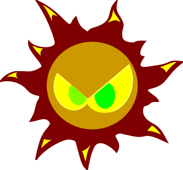 Angry Sun Clipart - Free Transparent PNG Clipart Images Download. - Transparent PNG Free Download